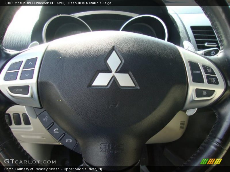 Deep Blue Metallic / Beige 2007 Mitsubishi Outlander XLS 4WD
