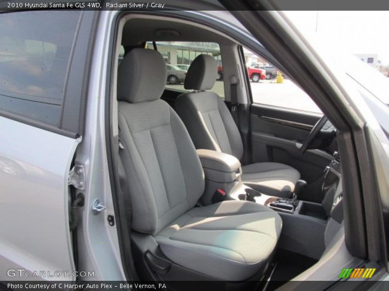 Radiant Silver / Gray 2010 Hyundai Santa Fe GLS 4WD