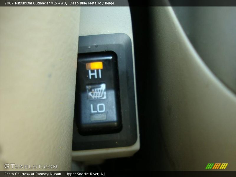 Deep Blue Metallic / Beige 2007 Mitsubishi Outlander XLS 4WD