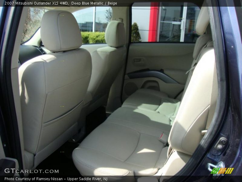 Deep Blue Metallic / Beige 2007 Mitsubishi Outlander XLS 4WD