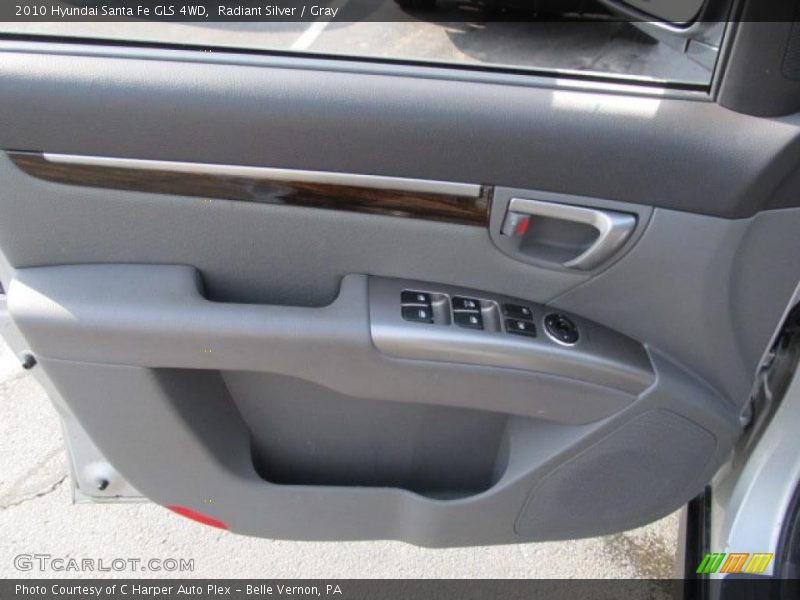 Radiant Silver / Gray 2010 Hyundai Santa Fe GLS 4WD