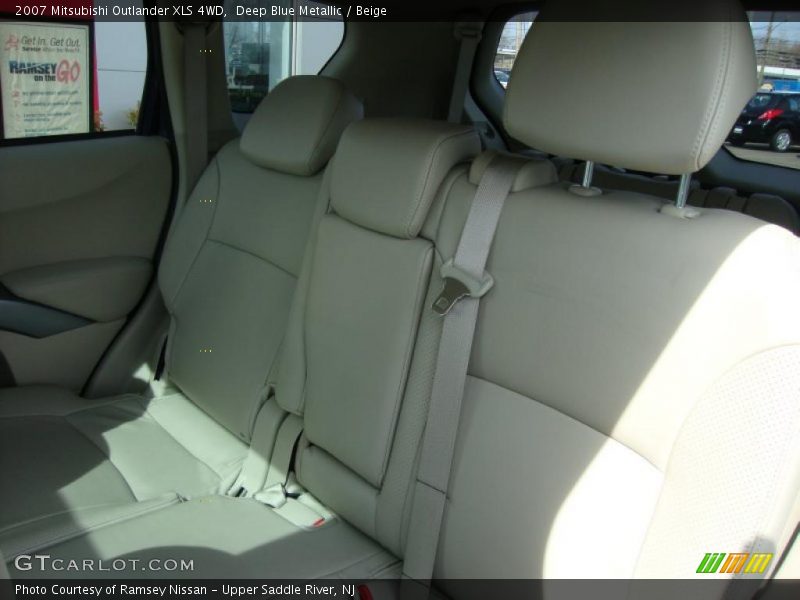 Deep Blue Metallic / Beige 2007 Mitsubishi Outlander XLS 4WD