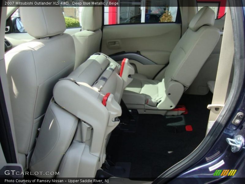 Deep Blue Metallic / Beige 2007 Mitsubishi Outlander XLS 4WD