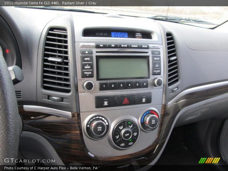 Radiant Silver / Gray 2010 Hyundai Santa Fe GLS 4WD