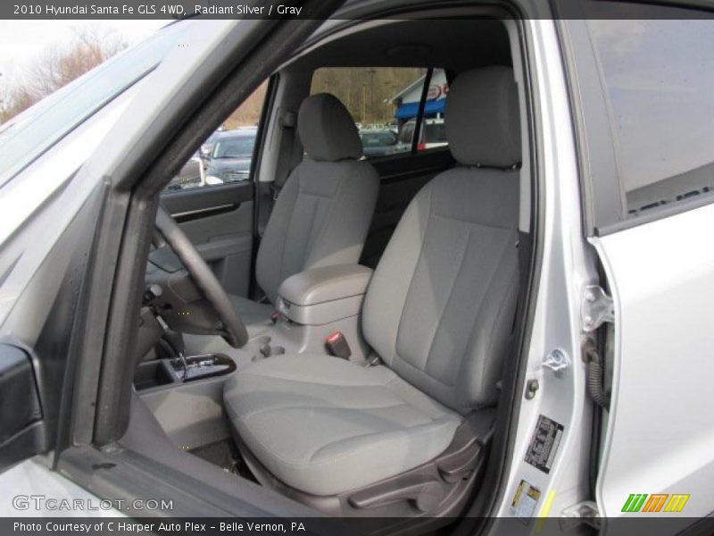 Radiant Silver / Gray 2010 Hyundai Santa Fe GLS 4WD