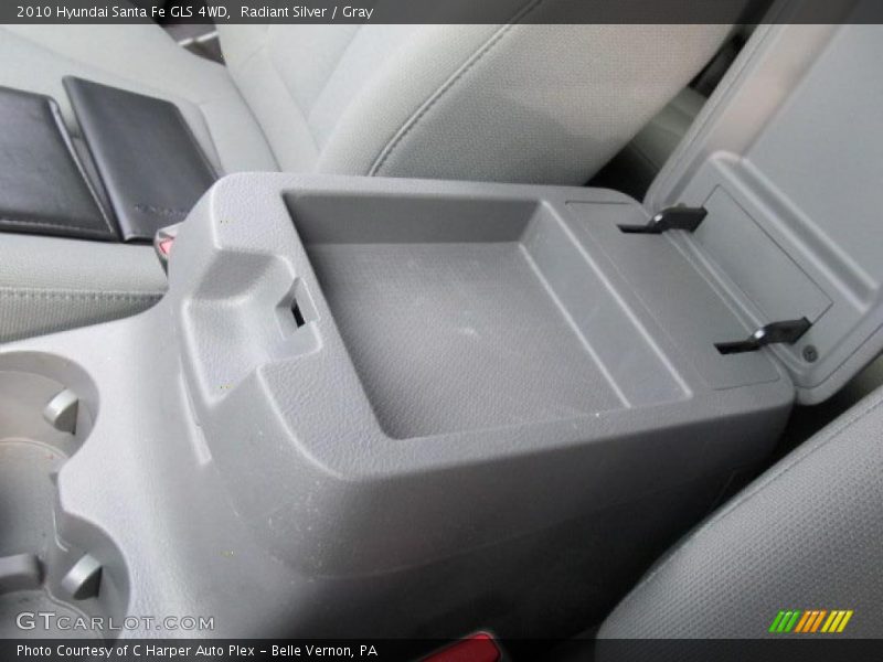 Radiant Silver / Gray 2010 Hyundai Santa Fe GLS 4WD