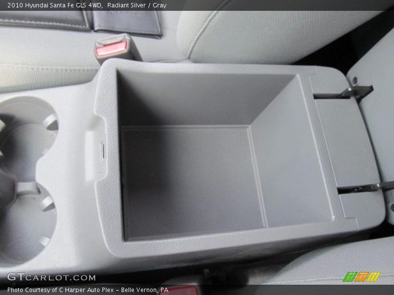 Radiant Silver / Gray 2010 Hyundai Santa Fe GLS 4WD