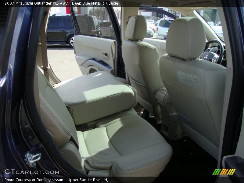 Deep Blue Metallic / Beige 2007 Mitsubishi Outlander XLS 4WD
