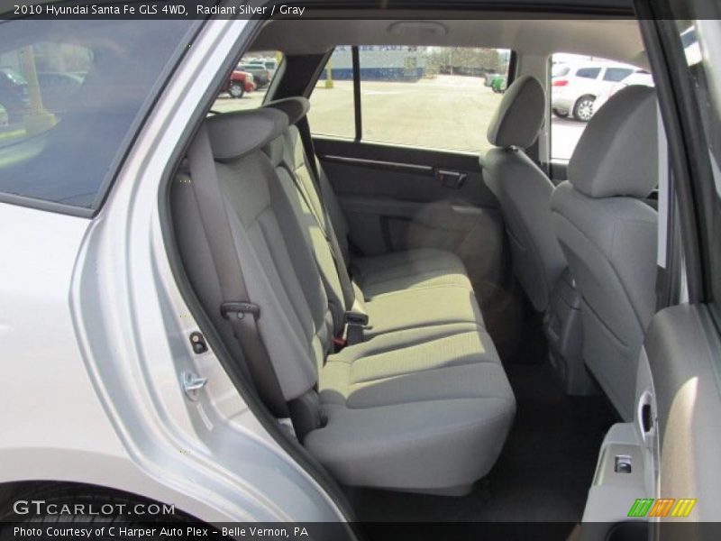 Radiant Silver / Gray 2010 Hyundai Santa Fe GLS 4WD