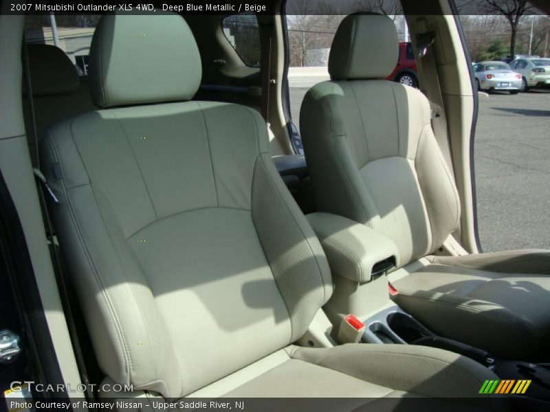 Deep Blue Metallic / Beige 2007 Mitsubishi Outlander XLS 4WD