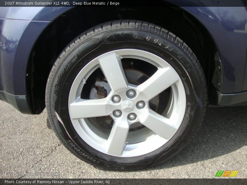 Deep Blue Metallic / Beige 2007 Mitsubishi Outlander XLS 4WD