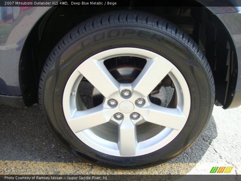 Deep Blue Metallic / Beige 2007 Mitsubishi Outlander XLS 4WD