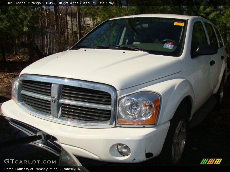 Bright White / Medium Slate Gray 2005 Dodge Durango SLT 4x4