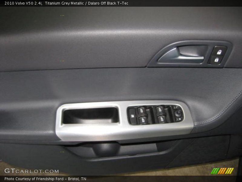 Titanium Grey Metallic / Dalaro Off Black T-Tec 2010 Volvo V50 2.4i