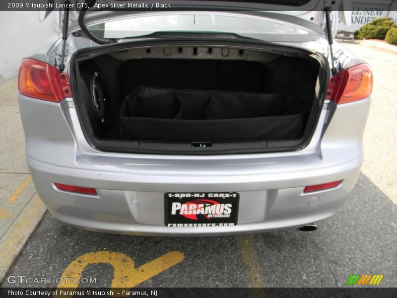 Apex Silver Metallic / Black 2009 Mitsubishi Lancer GTS