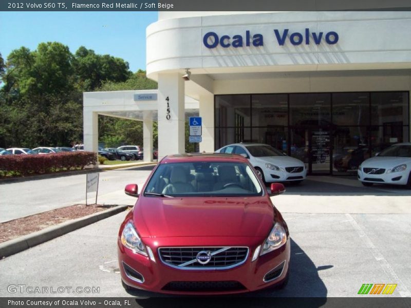 Flamenco Red Metallic / Soft Beige 2012 Volvo S60 T5