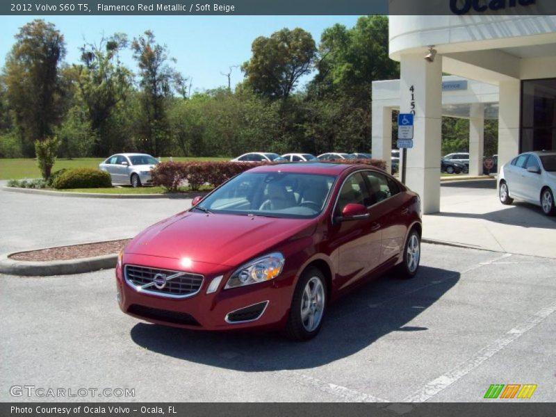 Flamenco Red Metallic / Soft Beige 2012 Volvo S60 T5