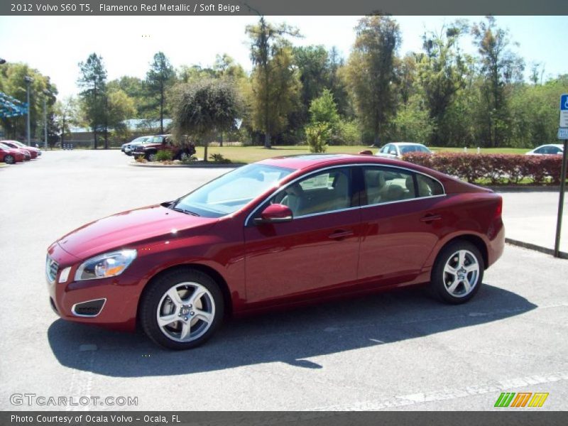 Flamenco Red Metallic / Soft Beige 2012 Volvo S60 T5