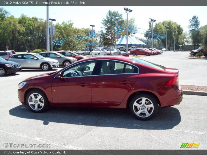 Flamenco Red Metallic / Soft Beige 2012 Volvo S60 T5
