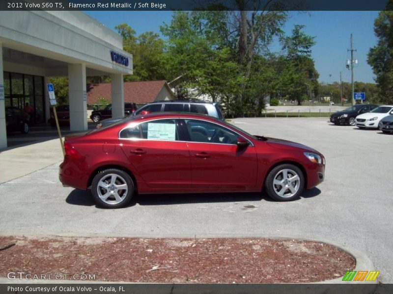 Flamenco Red Metallic / Soft Beige 2012 Volvo S60 T5