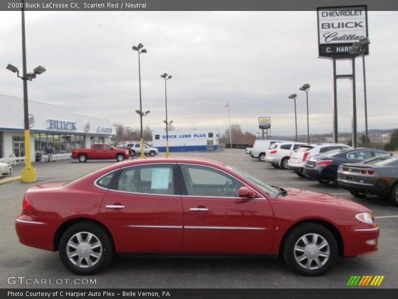 Scarlett Red / Neutral 2008 Buick LaCrosse CX
