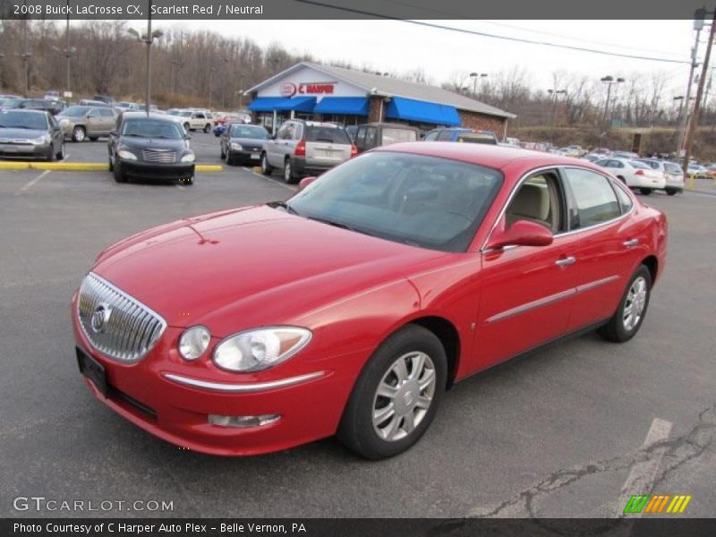 Scarlett Red / Neutral 2008 Buick LaCrosse CX