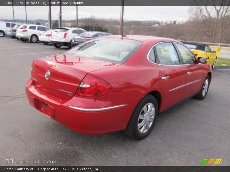 Scarlett Red / Neutral 2008 Buick LaCrosse CX