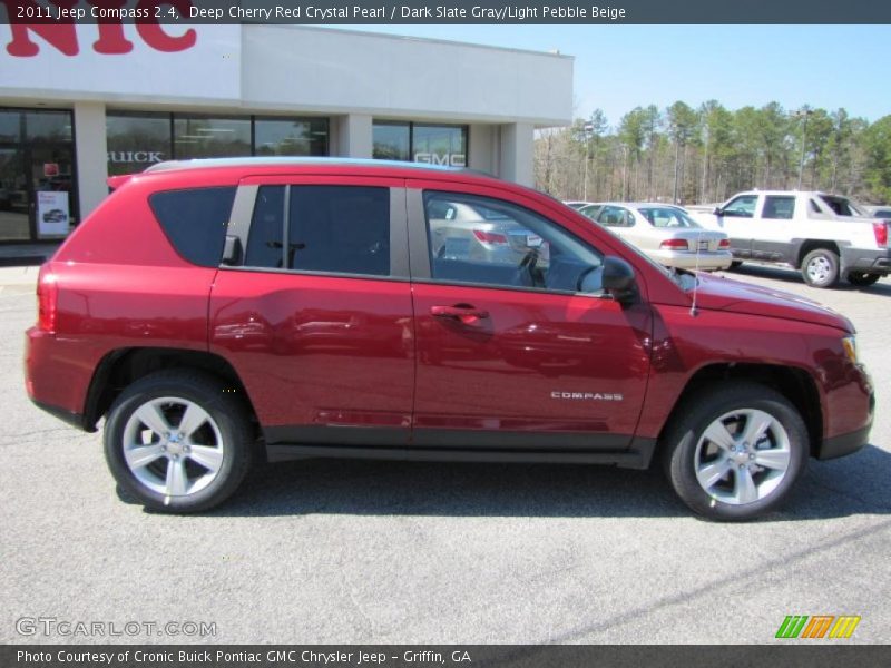 Deep Cherry Red Crystal Pearl / Dark Slate Gray/Light Pebble Beige 2011 Jeep Compass 2.4