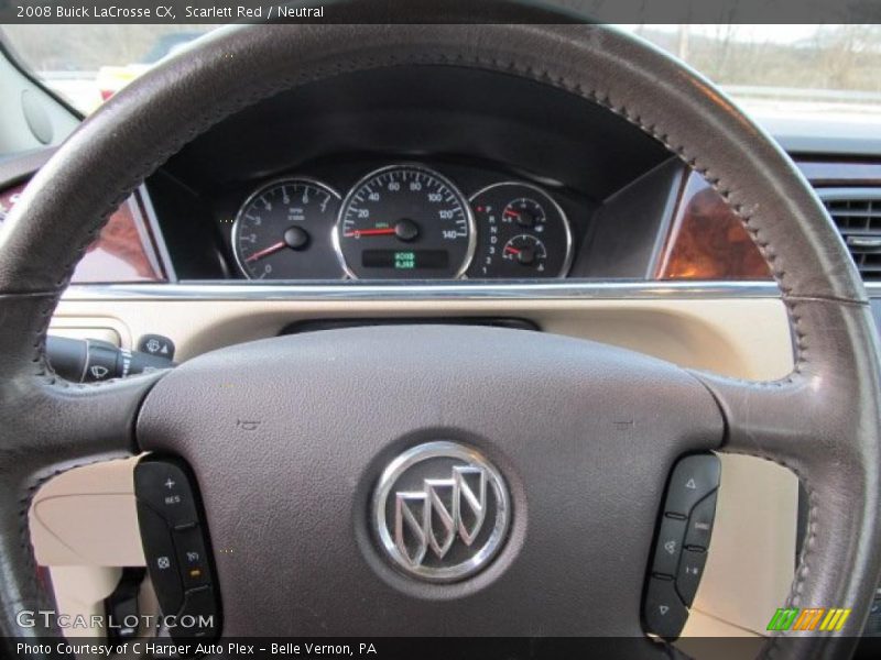 Scarlett Red / Neutral 2008 Buick LaCrosse CX