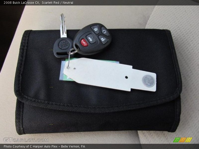 Scarlett Red / Neutral 2008 Buick LaCrosse CX