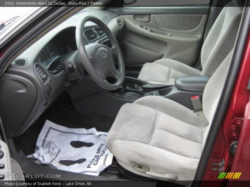 Ruby Red / Pewter 2002 Oldsmobile Alero GL Sedan