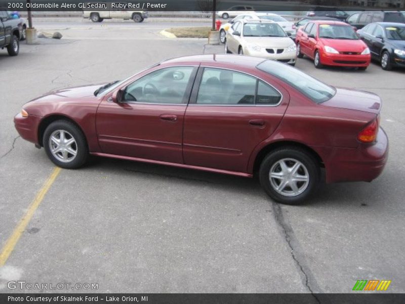 Ruby Red / Pewter 2002 Oldsmobile Alero GL Sedan