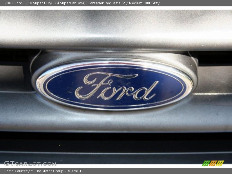 Toreador Red Metallic / Medium Flint Grey 2003 Ford F250 Super Duty FX4 SuperCab 4x4