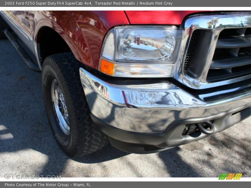 Toreador Red Metallic / Medium Flint Grey 2003 Ford F250 Super Duty FX4 SuperCab 4x4