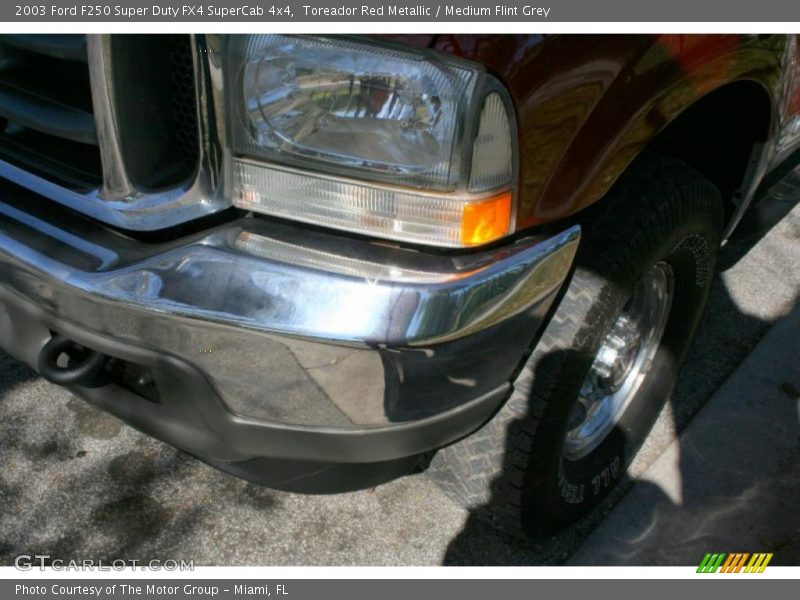Toreador Red Metallic / Medium Flint Grey 2003 Ford F250 Super Duty FX4 SuperCab 4x4