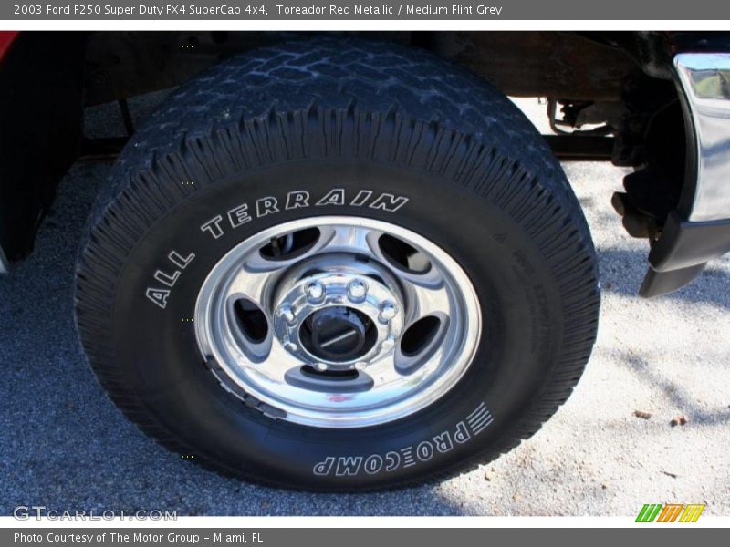 Toreador Red Metallic / Medium Flint Grey 2003 Ford F250 Super Duty FX4 SuperCab 4x4