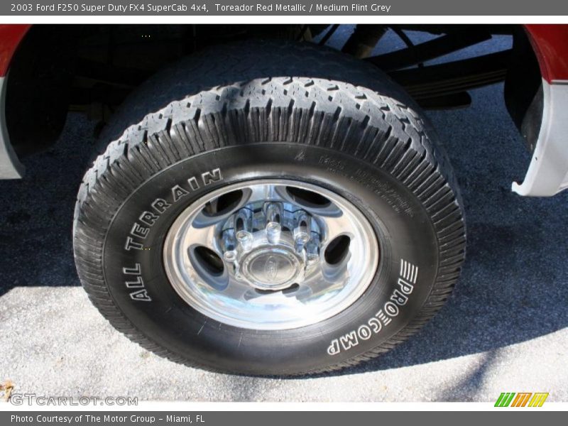 Toreador Red Metallic / Medium Flint Grey 2003 Ford F250 Super Duty FX4 SuperCab 4x4