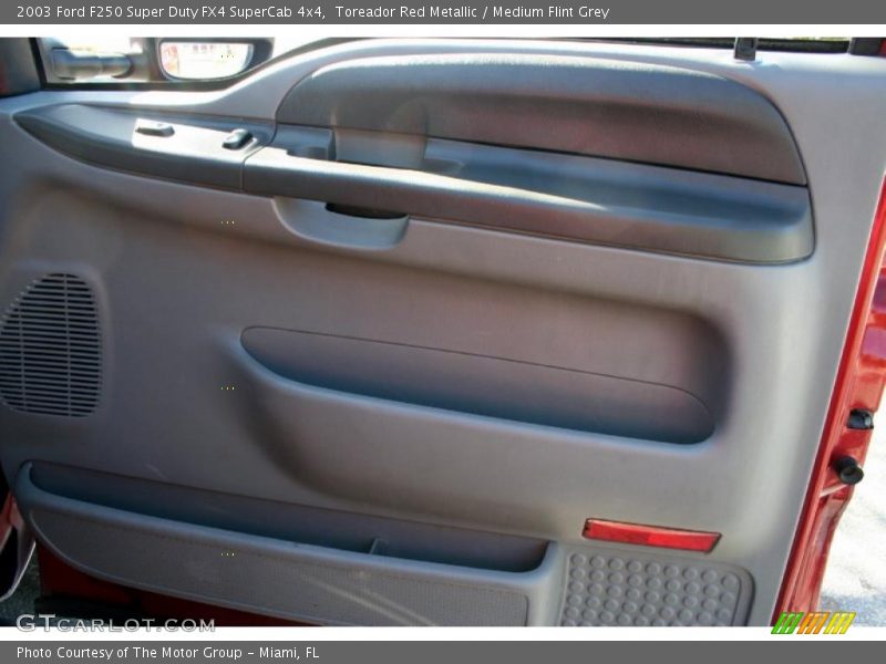 Toreador Red Metallic / Medium Flint Grey 2003 Ford F250 Super Duty FX4 SuperCab 4x4