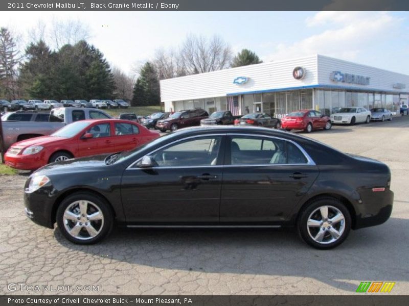 Black Granite Metallic / Ebony 2011 Chevrolet Malibu LT