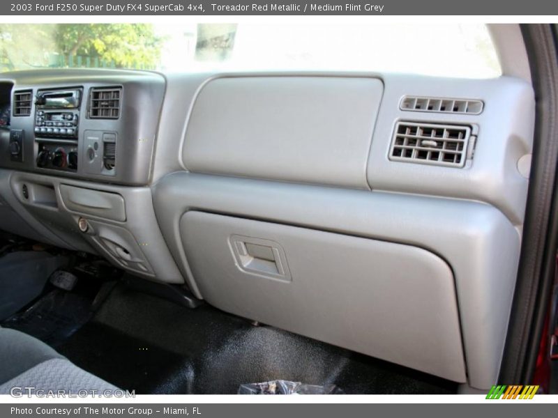 Toreador Red Metallic / Medium Flint Grey 2003 Ford F250 Super Duty FX4 SuperCab 4x4