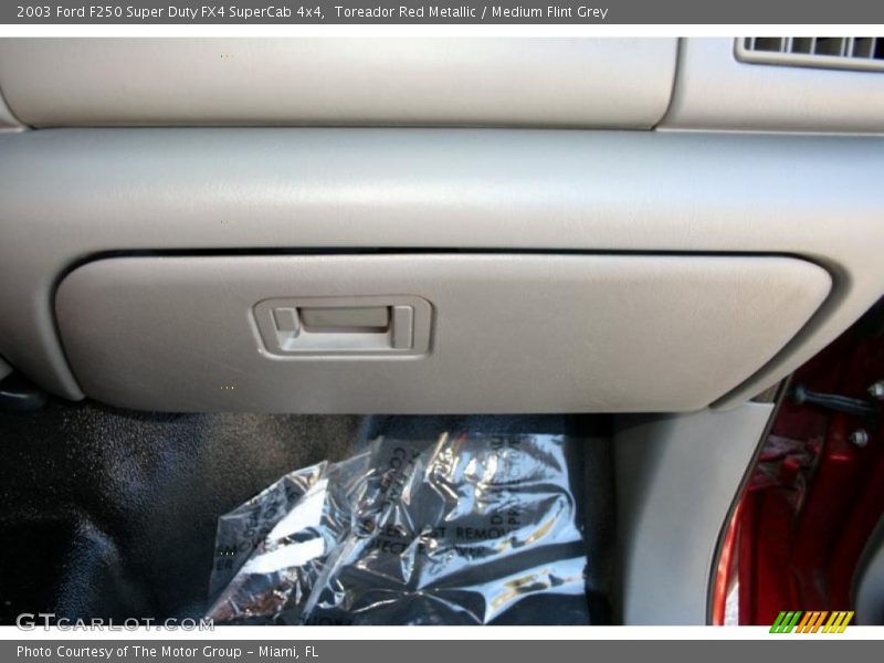 Toreador Red Metallic / Medium Flint Grey 2003 Ford F250 Super Duty FX4 SuperCab 4x4