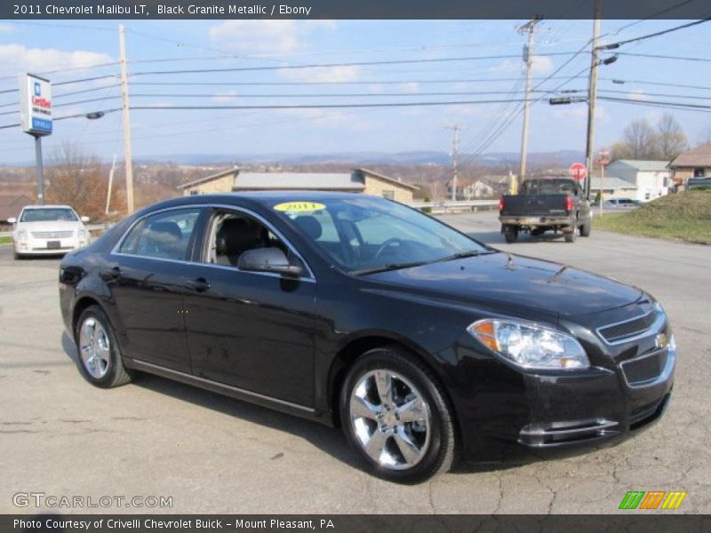 Black Granite Metallic / Ebony 2011 Chevrolet Malibu LT