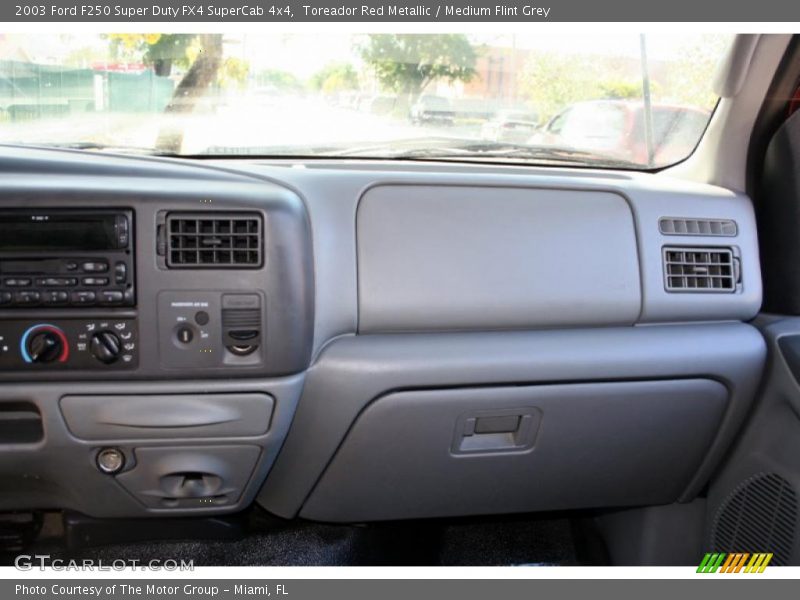 Toreador Red Metallic / Medium Flint Grey 2003 Ford F250 Super Duty FX4 SuperCab 4x4