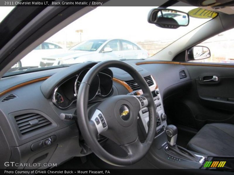 Black Granite Metallic / Ebony 2011 Chevrolet Malibu LT
