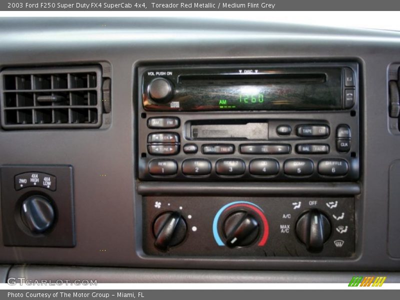 Toreador Red Metallic / Medium Flint Grey 2003 Ford F250 Super Duty FX4 SuperCab 4x4