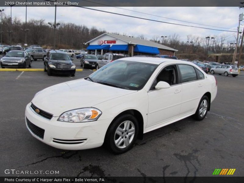 White / Ebony 2009 Chevrolet Impala LS