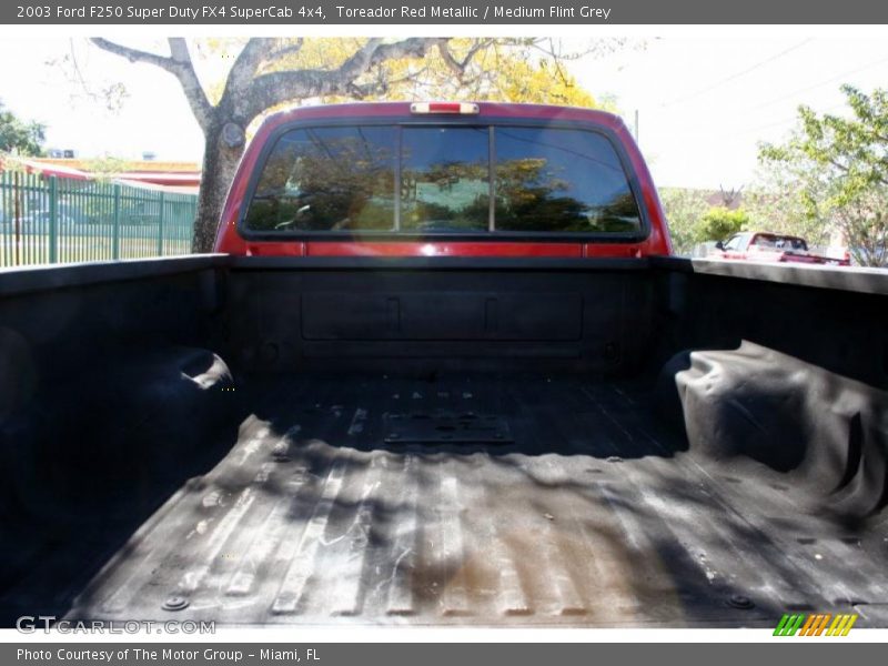 Toreador Red Metallic / Medium Flint Grey 2003 Ford F250 Super Duty FX4 SuperCab 4x4