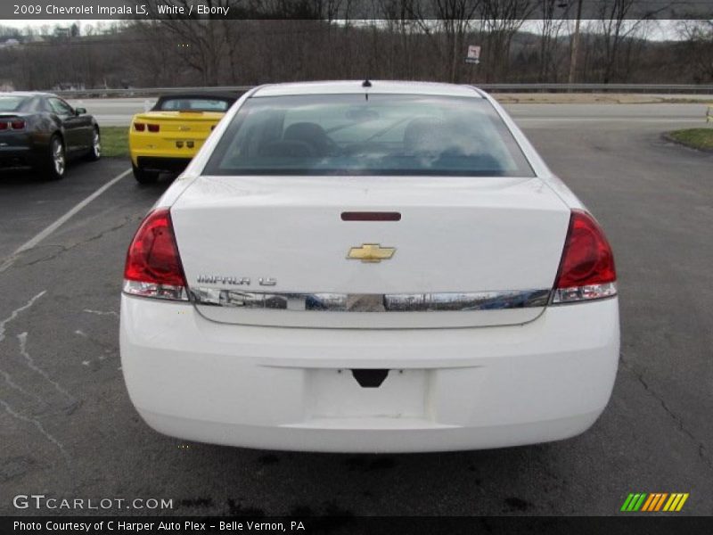 White / Ebony 2009 Chevrolet Impala LS