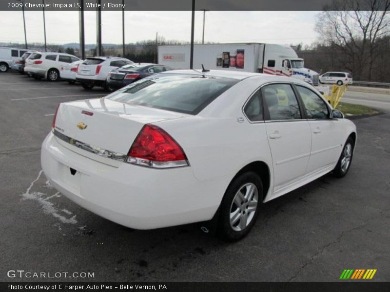 White / Ebony 2009 Chevrolet Impala LS