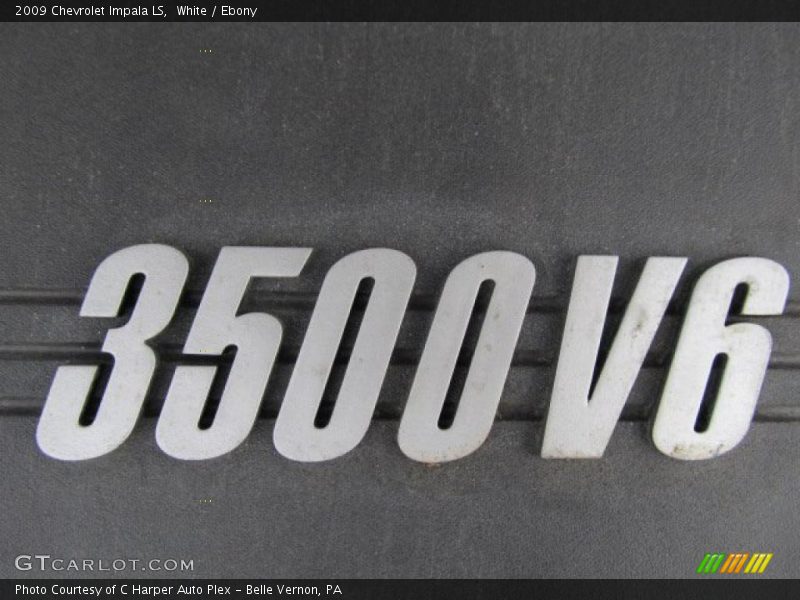 White / Ebony 2009 Chevrolet Impala LS